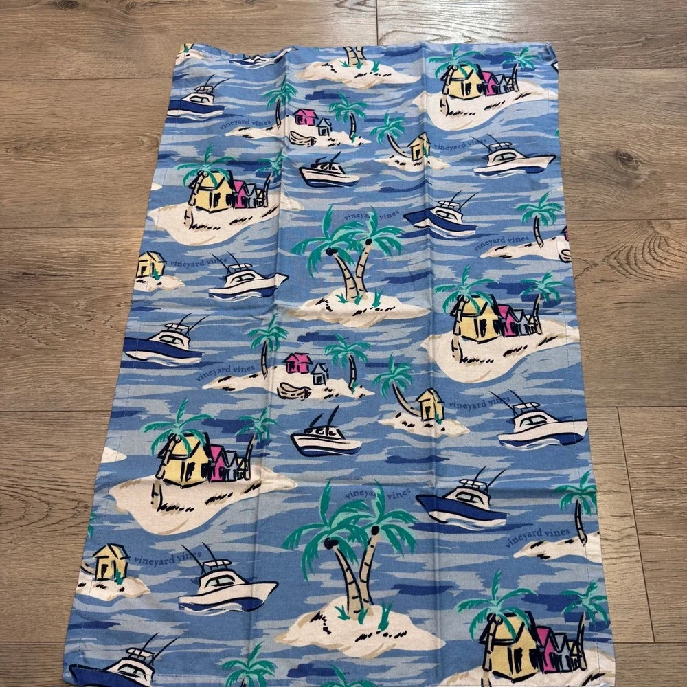 Vineyard Vines‎ for Target Tea Towels Set of 2 Whale Patchwork Tropical Island